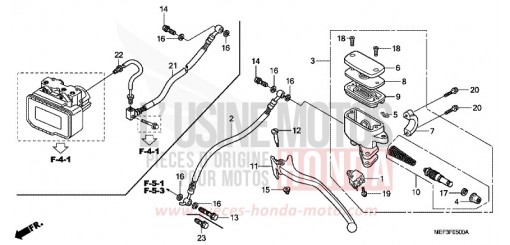 REAR BRAKE MASTERCYLINDER FJS400D9 de 2009